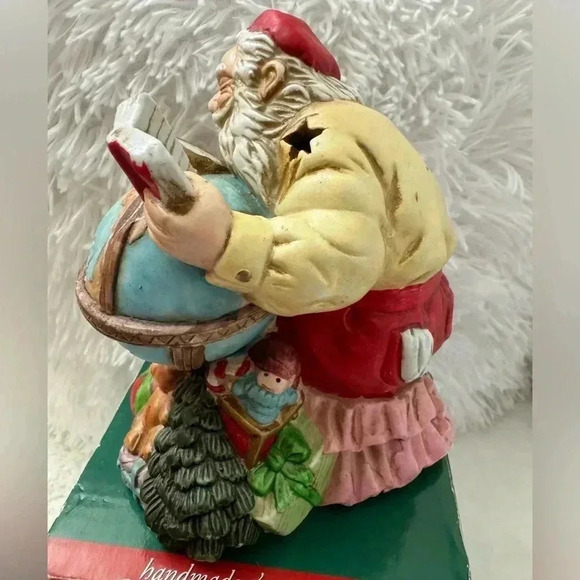Vintage Ceramic Santa Candle Holder - Picture 6 of 13